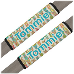 Fun Easter Bunnies Seat Belt Covers (Set of 2) (Personalized)