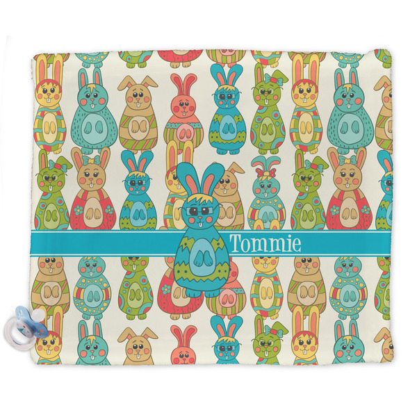 Custom Fun Easter Bunnies Security Blanket (Personalized)