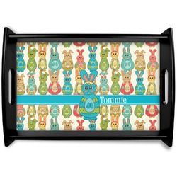 Fun Easter Bunnies Wooden Tray (Personalized)