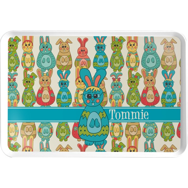 Custom Fun Easter Bunnies Serving Tray (Personalized)