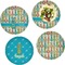 Fun Easter Bunnies Set of Lunch / Dinner Plates
