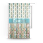 Fun Easter Bunnies Sheer Curtains (Personalized)