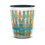 Fun Easter Bunnies Ceramic Shot Glass - 1.5 oz - Two Tone - Single (Personalized)