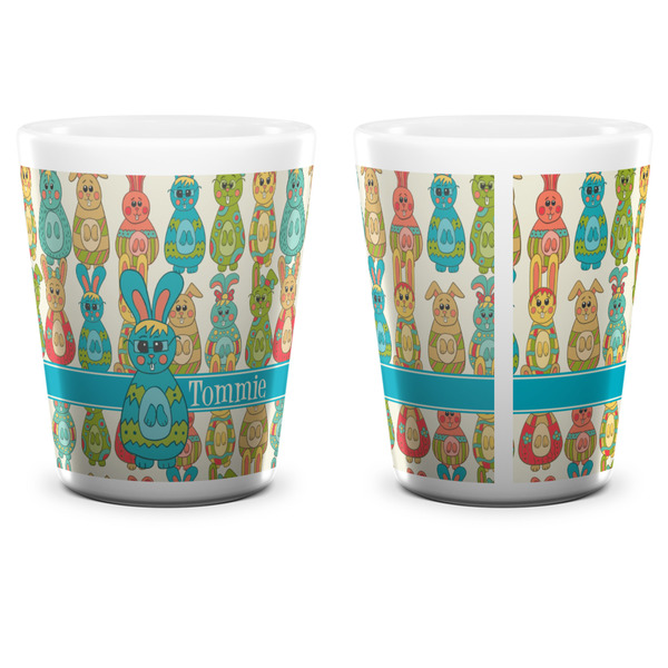 Fun Easter Bunnies Shot Glass - White - APPROVAL