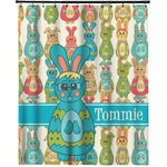 Fun Easter Bunnies Extra Long Shower Curtain - 70"x84" (Personalized)