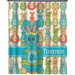 Fun Easter Bunnies Extra Long Shower Curtain - 70"x84" (Personalized)
