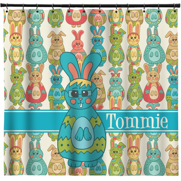 Custom Fun Easter Bunnies Shower Curtain - Custom Size (Personalized)