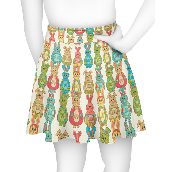 Fun Easter Bunnies Skater Skirt - Back