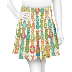 Fun Easter Bunnies Skater Skirt - Large