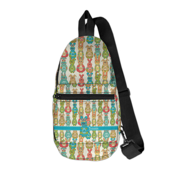 Custom Fun Easter Bunnies Sling Bag (Personalized)