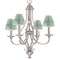 Fun Easter Bunnies Small Chandelier Shade - LIFESTYLE (on chandelier)