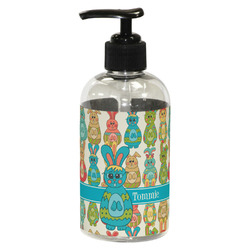 Fun Easter Bunnies Plastic Soap / Lotion Dispenser (8 oz - Small - Black) (Personalized)