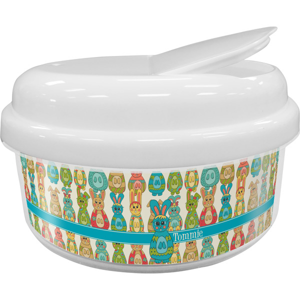 Custom Fun Easter Bunnies Snack Container (Personalized)