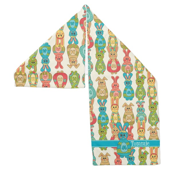 Fun Easter Bunnies Sports Towel Folded - Both Sides Showing