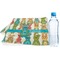 Fun Easter Bunnies Sports Towel Folded with Water Bottle