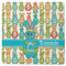 Fun Easter Bunnies Square Rubber Backed Coaster (Personalized)