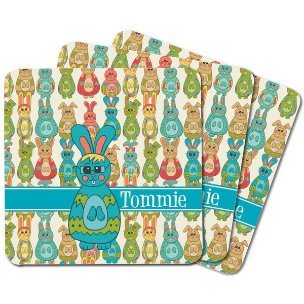 Fun Easter Bunnies Square Fridge Magnet - MAIN