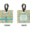 Fun Easter Bunnies Square Luggage Tag (Front + Back)