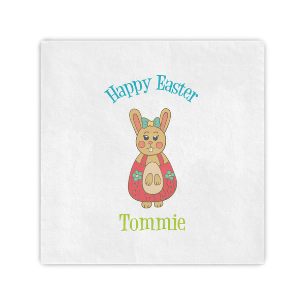 Custom Fun Easter Bunnies Standard Cocktail Napkins (Personalized)