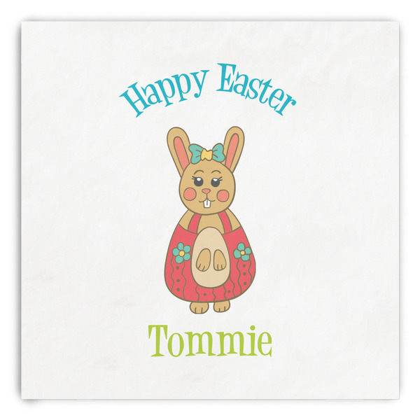 Custom Fun Easter Bunnies Paper Dinner Napkins (Personalized)