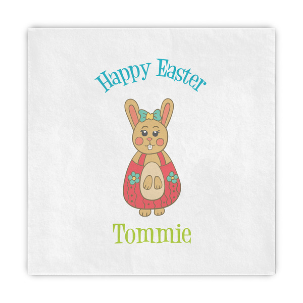 Custom Fun Easter Bunnies Decorative Paper Napkins (Personalized)
