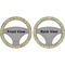 Fun Easter Bunnies Steering Wheel Cover- Front and Back