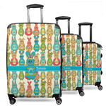 Fun Easter Bunnies 3 Piece Luggage Set - 20" Carry On, 24" Medium Checked, 28" Large Checked (Personalized)