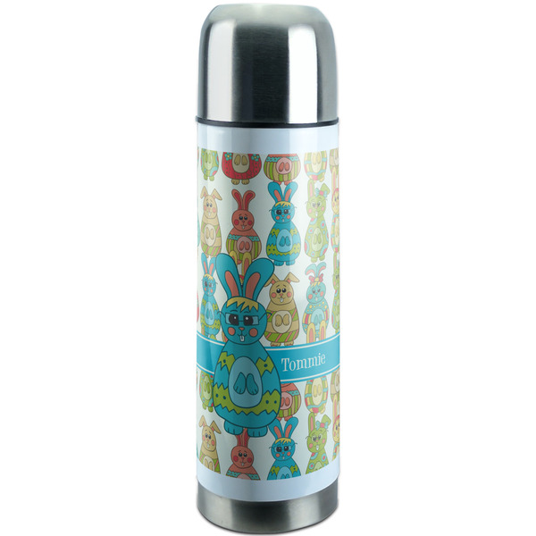 Custom Fun Easter Bunnies Stainless Steel Thermos (Personalized)