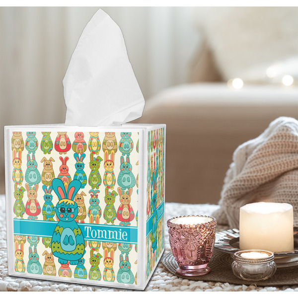 Fun Easter Bunnies Tissue Box - LIFESTYLE