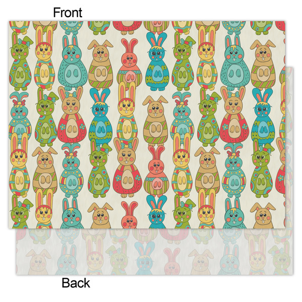 Fun Easter Bunnies Tissue Paper - Heavyweight - Medium - Front & Back