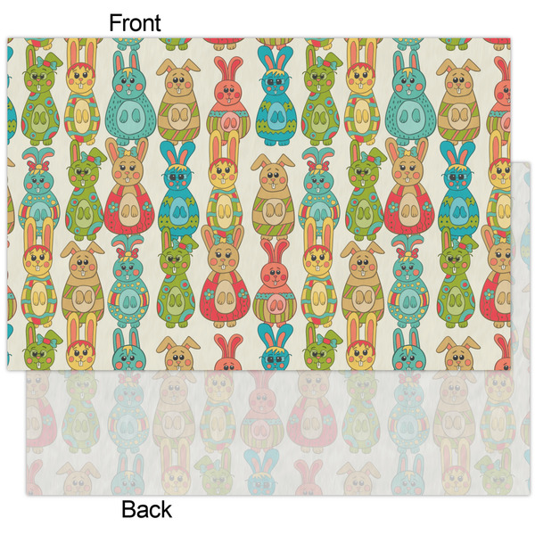 Fun Easter Bunnies Tissue Paper - Heavyweight - XL - Front & Back