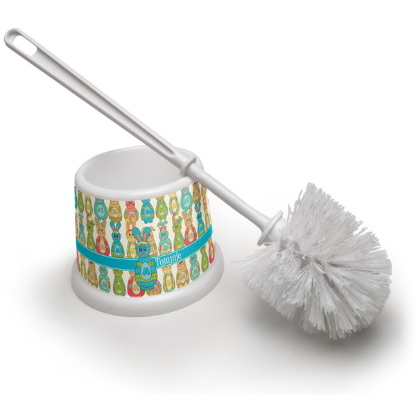 Custom Fun Easter Bunnies Toilet Brush (Personalized)