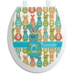 Fun Easter Bunnies Toilet Seat Decal (Personalized)