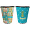 Fun Easter Bunnies Trash Can Black - Front and Back - Apvl