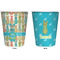 Fun Easter Bunnies Trash Can White - Front and Back - Apvl
