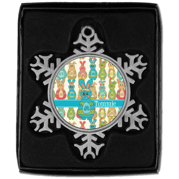 Fun Easter Bunnies Vintage Snowflake - In box