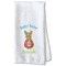 Fun Easter Bunnies Kitchen Towel - Waffle Weave - Partial Print (Personalized)