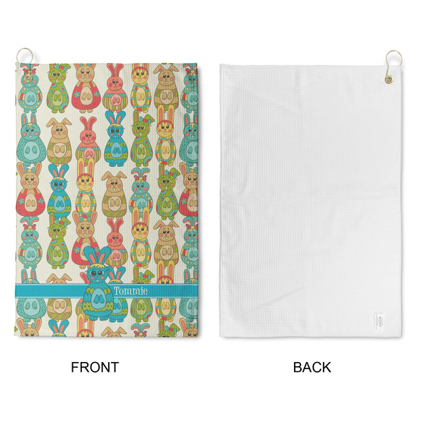 Fun Easter Bunnies Waffle Weave Golf Towel - Approval