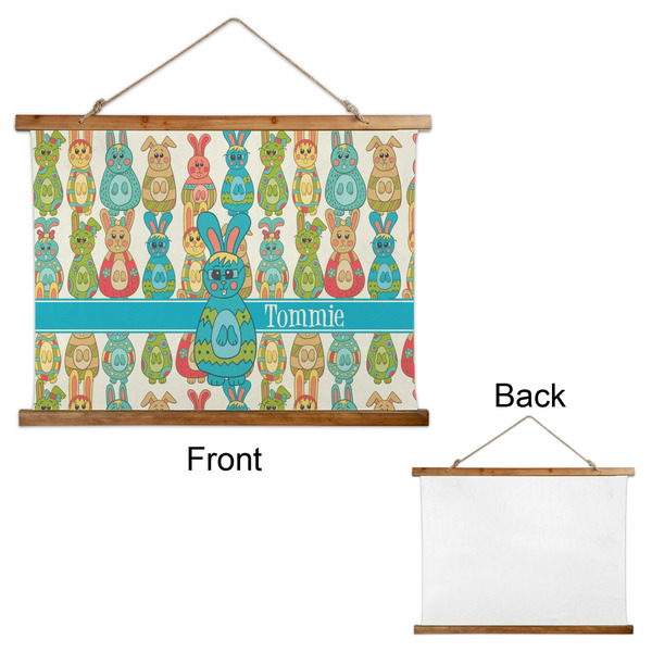 Fun Easter Bunnies Wall Hanging Tapestry - Landscape - APPROVAL