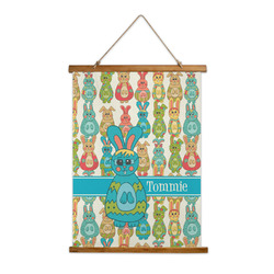 Fun Easter Bunnies Wall Hanging Tapestry - Tall (Personalized)
