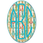 Fun Easter Bunnies Monogram Decal - Small (Personalized)