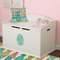 Fun Easter Bunnies Wall Monogram on Toy Chest