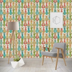 Fun Easter Bunnies Wallpaper & Surface Covering (Water Activated - Removable)