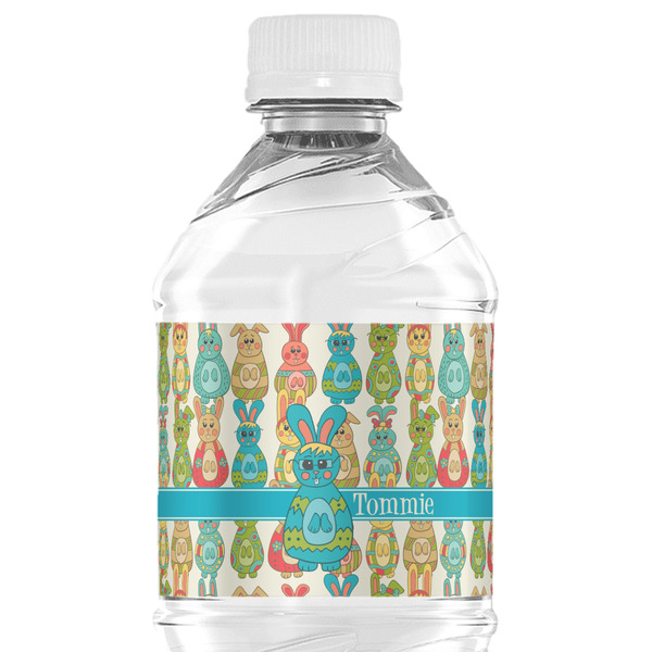 Custom Fun Easter Bunnies Water Bottle Labels - Custom Sized (Personalized)