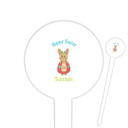 Fun Easter Bunnies Cocktail Picks - Round Plastic (Personalized)