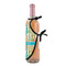 Fun Easter Bunnies Wine Bottle Apron - DETAIL WITH CLIP ON NECK