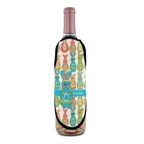 Fun Easter Bunnies Wine Bottle Apron - IN CONTEXT