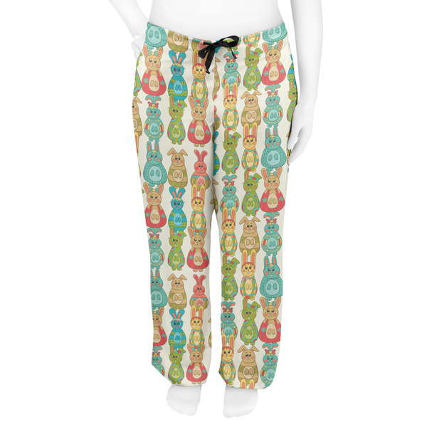 Fun Easter Bunnies Women's Pj on model - Front