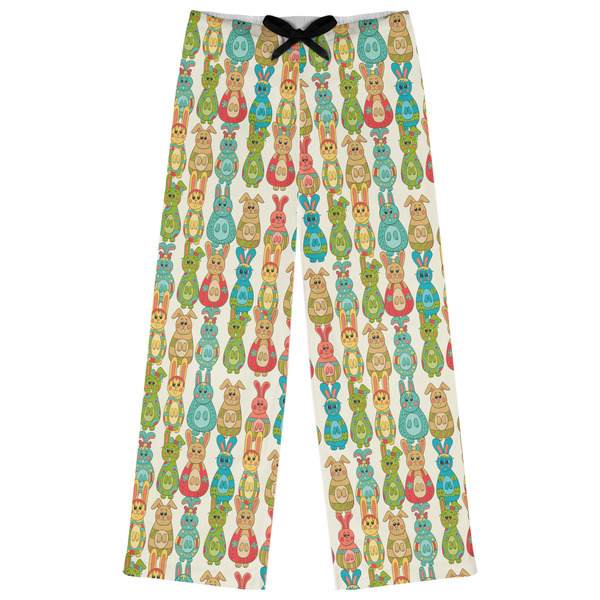 Custom Fun Easter Bunnies Womens Pajama Pants - XS