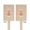 Fun Easter Bunnies Wooden 6.25" Stir Stick - Rectangular - Double Sided - Front & Back